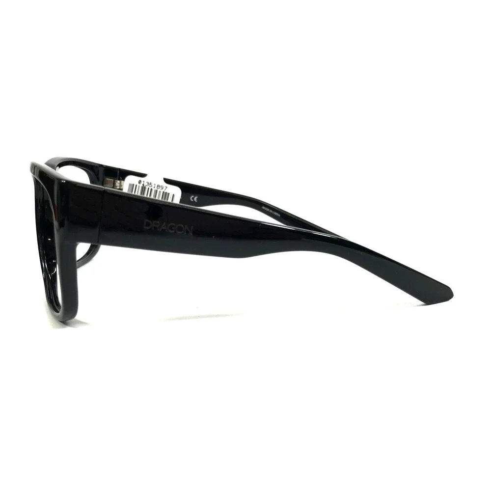 Dragon Eyeglasses Frame DR RUNE XL ION 011 Shiny Black Square Full Rim 60-18-135